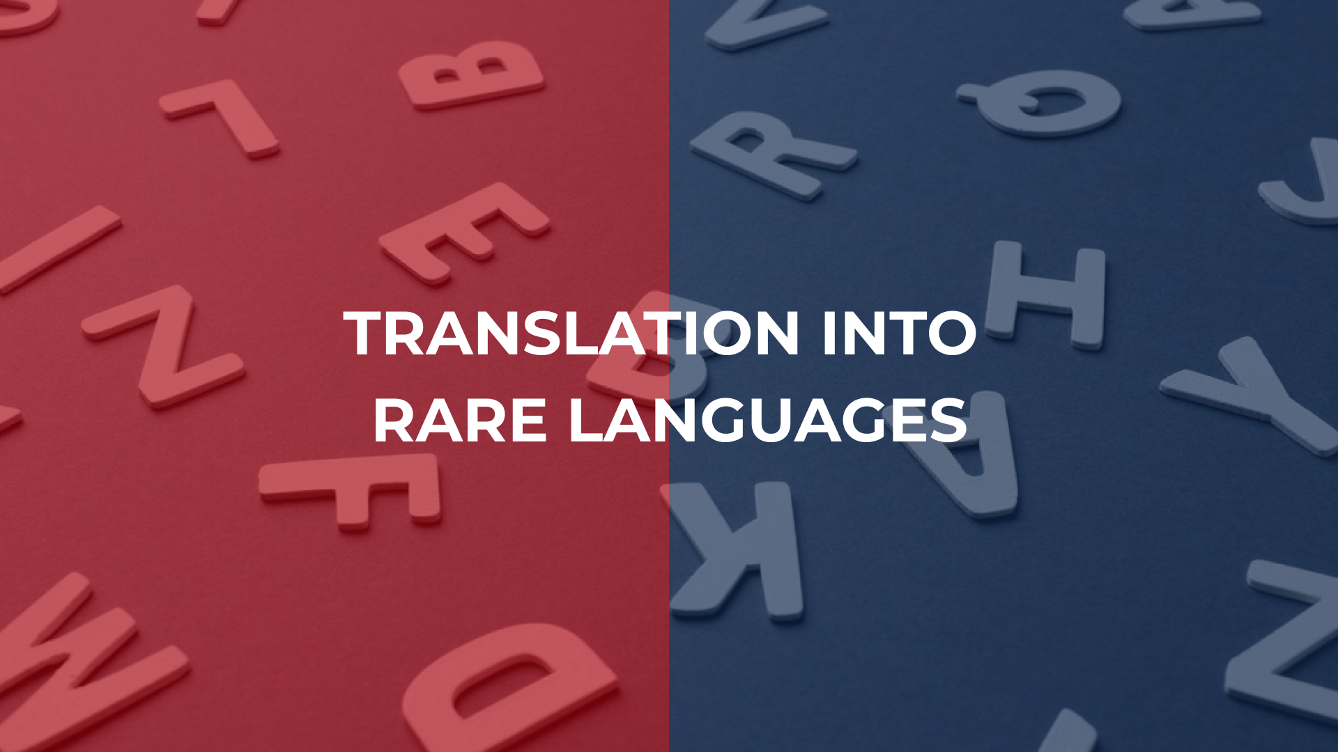 Translation into Rare Languages