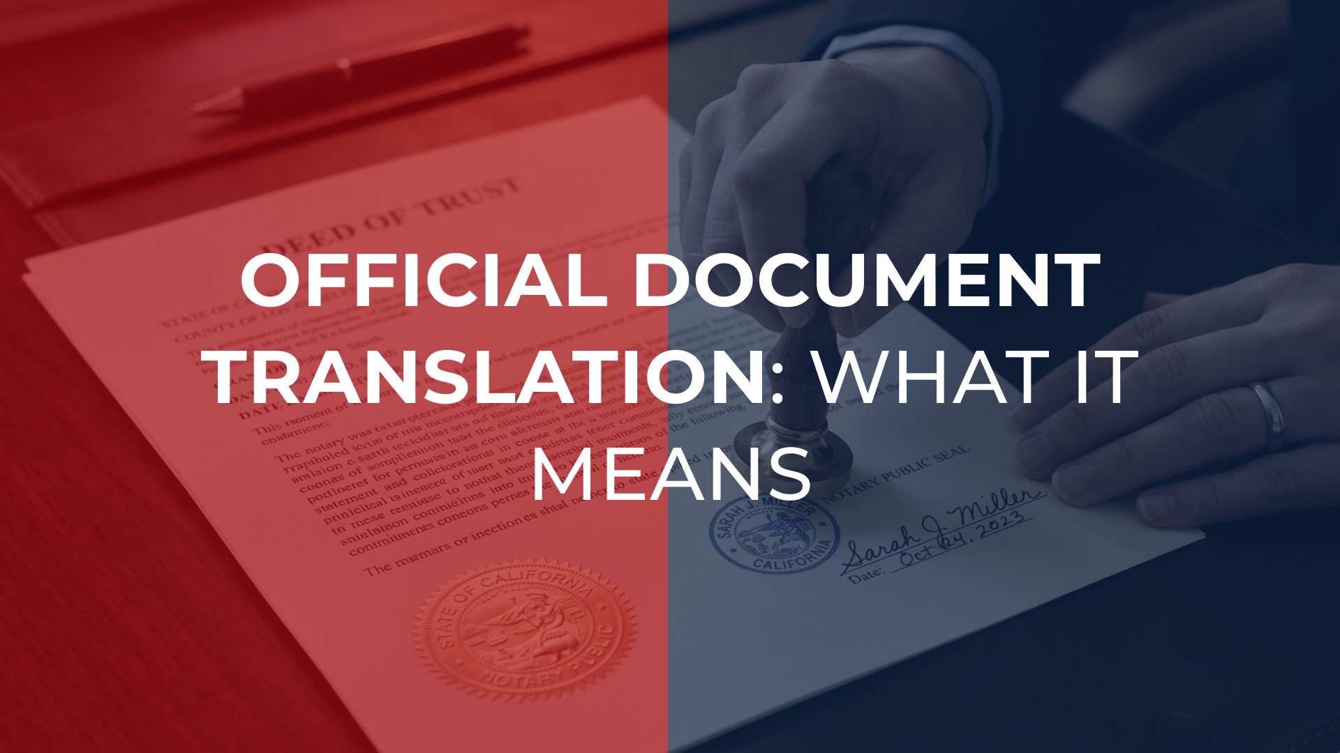Official Document Translation: What It Means