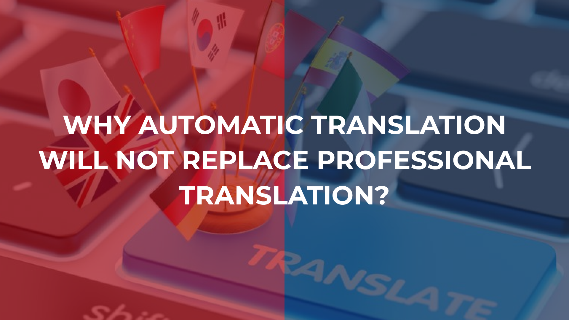 Why Machine Translation Will Not Replace Professionals